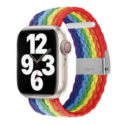 Vertical Texture Braided Watch Band For Apple Watch 38-45mm