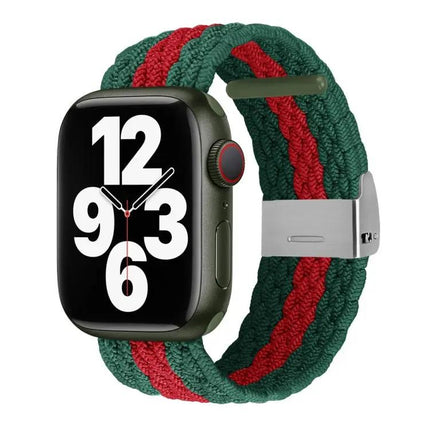 Vertical Texture Braided Watch Band For Apple Watch 38-45mm