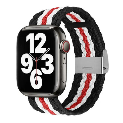 Vertical Texture Braided Watch Band For Apple Watch 38-45mm