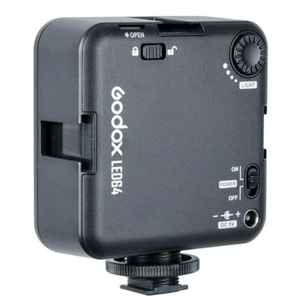 Godox LED64 Video Light for Photography and Video Shooting compact 64-LED on-camera light with brightness dial and hotshoe mount