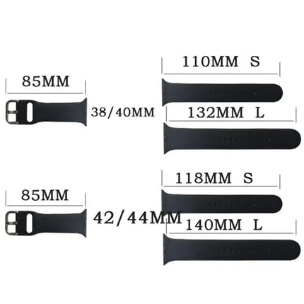 Silicone Watch Band 110mm Small Fit Apple Watch 38-41mm