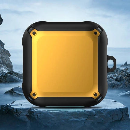 Keep Your Beats Fit Pro Earphones Safe for Daily Use rugged yellow protective case with 360-degree coverage against scratches and impacts