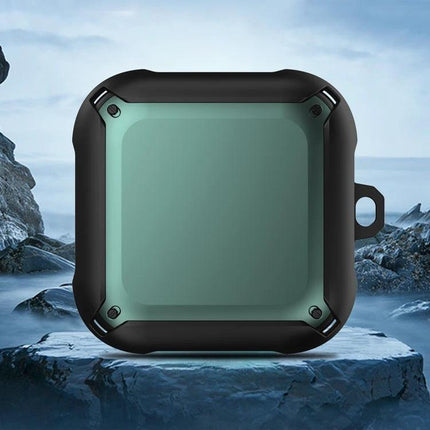 Keep Your Beats Fit Pro Earphones Safe for Daily Use — rugged green protective case with 360-degree coverage and carabiner loop