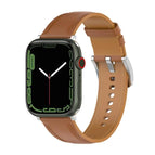Size: Small Size For Apple Watch Series 8&7 41mm / SE 2&6&SE&5&4 40mm / 3&2&1 38mm / Light Brown