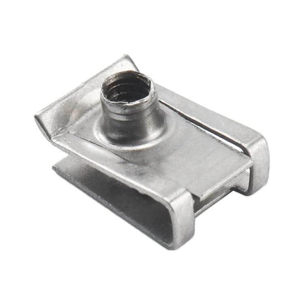 B-Shaped Clip Nut for Car and Motorcycle, Universal Fit - metal clip nut for securing trim panels, fenders and bumpers