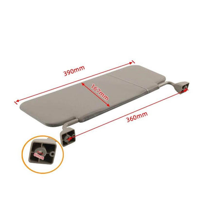 Car Modification Adjustable Sun Visor Replacement for Vehicles grey ABS sun visor 390mm x 167mm with mounting brackets for Camry and machinery