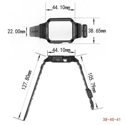 Three-Proof Integrated Silicone Strap For Apple Watch