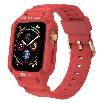 Three-Proof Integrated Silicone Strap For Apple Watch