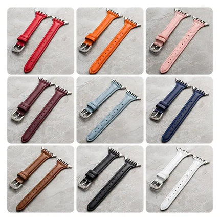 Genuine Leather Apple Watch Band 38/40/41/42/44/45mm