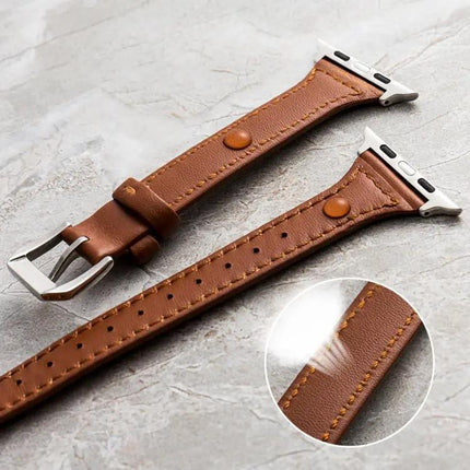 Genuine Leather Apple Watch Band 38/40/41/42/44/45mm