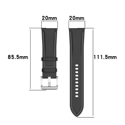 20mm Genuine Leather Watch Strap For Galaxy Watch 41mm