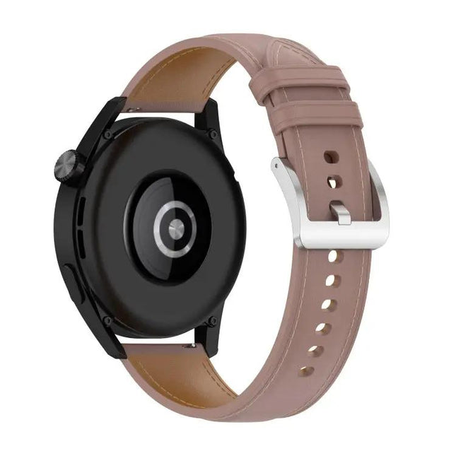 22mm Genuine Leather Watch Strap For Huawei GT3/GT2/Samsung
