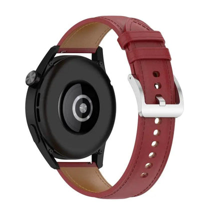 22mm Genuine Leather Watch Strap For Huawei GT3/GT2/Samsung