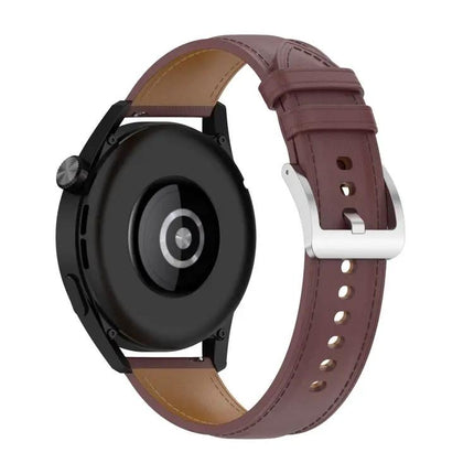 22mm Genuine Leather Watch Strap For Huawei GT3/GT2/Samsung