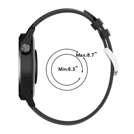 22mm Genuine Leather Watch Strap For Huawei GT3/GT2/Samsung