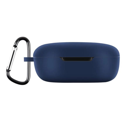 Xiaomi Earbuds Protective Case with Hook for Everyday Use navy blue 360-degree coverage with carabiner