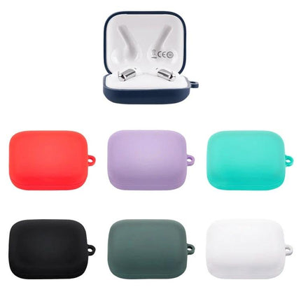 Silicone Protective Case for Boat Earphones in Daily Use - soft slim silicone covers in red, purple, teal, black, green, white for commuting and workouts
