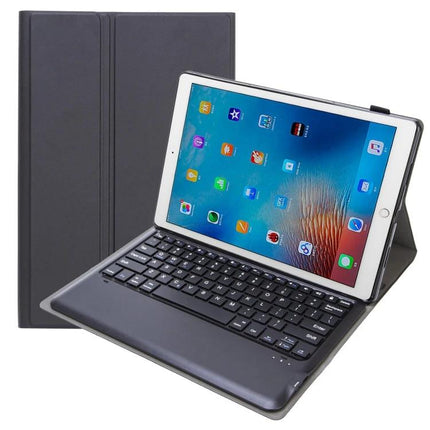 Detachable Bluetooth Keyboard Leather Case for iPad Pro 12.9 Inch shown in gray with magnetic detachable keyboard and folio stand