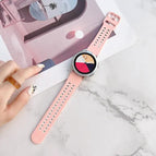 For Samsung Galaxy Watch4 40mm / Pink White
