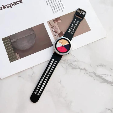 Silicone Double Buckle Two-Tone Band For Watch4 40/44mm