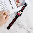 For Samsung Galaxy Watch4 44mm / Black Red
