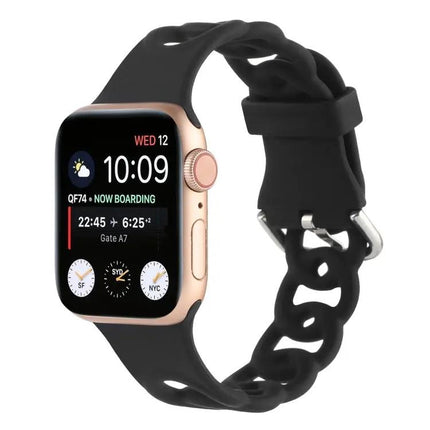 Hollow Silicone Watch Band Compatible Apple Watch 38-41mm