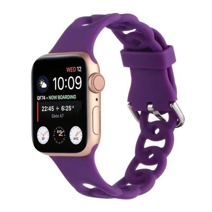 Hollow Silicone Watch Band Compatible Apple Watch 38-41mm