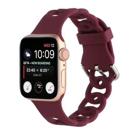Hollow Silicone Watch Band Compatible Apple Watch 38-41mm