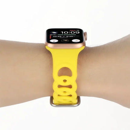 Silicone Hollow-Out Apple Watch Band Compatible 38-45mm