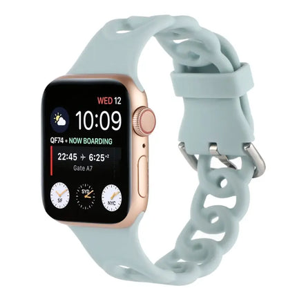 Silicone Hollow-Out Apple Watch Band Compatible 38-45mm