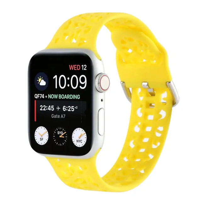 Silicone Hollow-Out Apple Watch Band Compatible 38/40/41mm