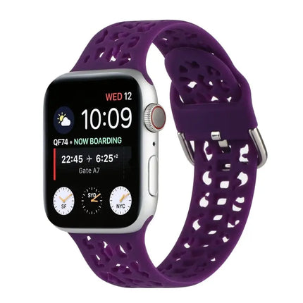 Silicone Hollow-Out Apple Watch Band Compatible 38/40/41mm