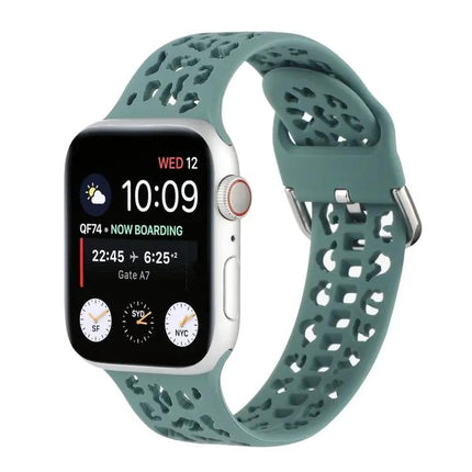 Silicone Hollow-Out Apple Watch Band Compatible 42/44/45mm