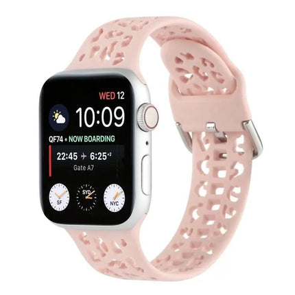 Silicone Hollow-Out Apple Watch Band Compatible 42/44/45mm