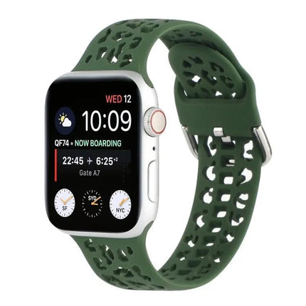 Silicone Hollow-Out Apple Watch Band Compatible 42/44/45mm