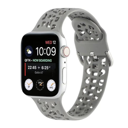 Silicone Hollow-Out Apple Watch Band Compatible 42/44/45mm