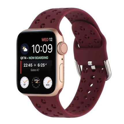 Hollow Silicone Replacement Band For Apple Watch 42/44/45mm