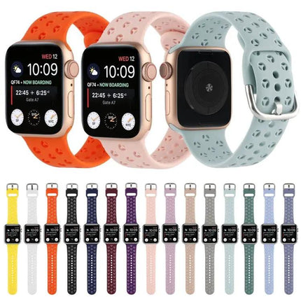 Hollow Silicone Replacement Band For Apple Watch 42/44/45mm