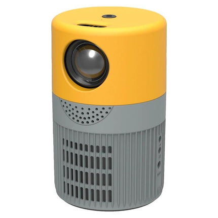 Versatile LED Mini Projector for Everyday Entertainment compact yellow-gray LED mini projector for home and outdoor use