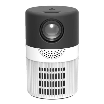 Versatile LED Mini Projector for Everyday Entertainment compact black-and-white mini projector front view