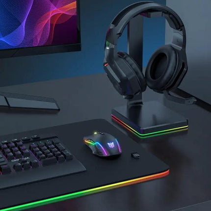 Onikuma Ergonomic Wireless Mouse with RGB Backlighting for Computing