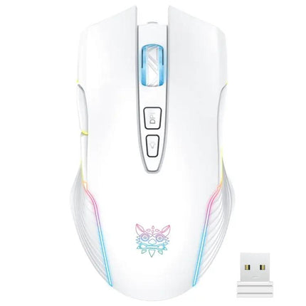 Onikuma Ergonomic Wireless Mouse with RGB Backlighting for Computing