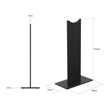 Onikuma Headset Stand For Desk Organization And Tidy Storage sleek black compact plastic stand 250mm high