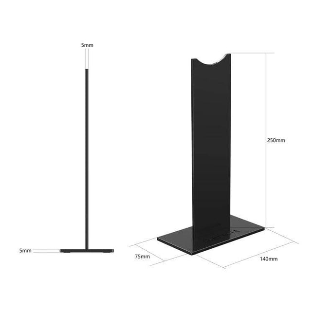 Onikuma Headset Stand For Desk Organization And Tidy Storage sleek black compact plastic stand 250mm high