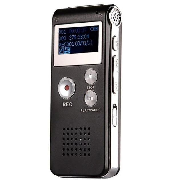 Voice Recorder for Everyday Meetings and Personal Notes - compact one-key recorder with LCD, 25-hour battery for meetings, lectures, and memos