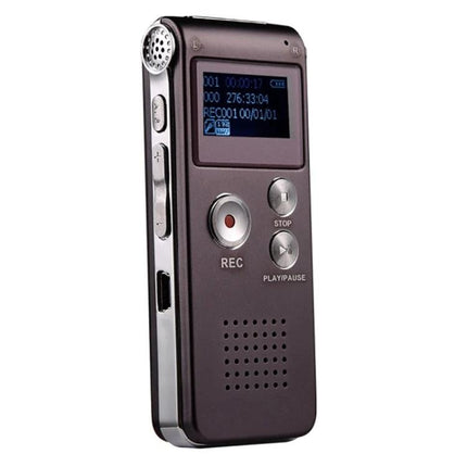 Voice Recorder for Everyday Meetings and Personal Notes handheld digital recorder with one-key REC button, LCD indicator, speaker and 25-hour battery life