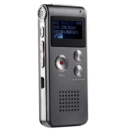 Voice Recorder for Everyday Meetings and Personal Notes - Compact one-key recorder with LCD, 25-hour battery for meetings, lectures and personal memos