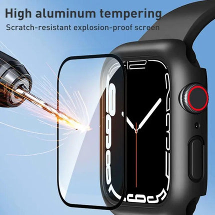 2-In-1 PC Frame And Tempered Glass Case For Apple Watch