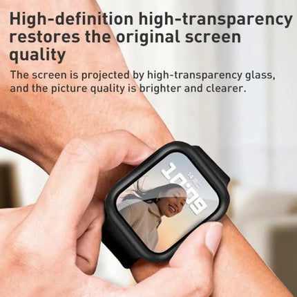 2-In-1 PC Frame And Tempered Glass Case For Apple Watch