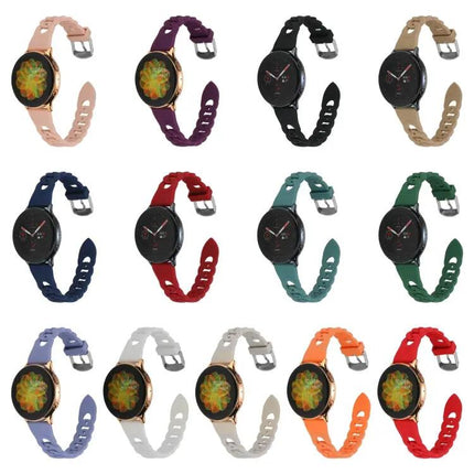 Silicone Watch Band With Ring Buckle Adjustable, 20mm 22mm